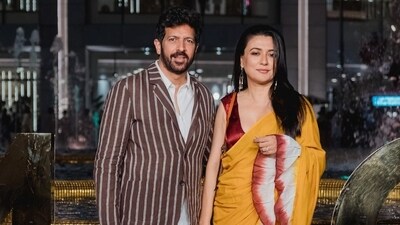 Actor Mini Mathur joined filmmaker-husband Kabir Khan at the opening night of The Sound Of Music. Actor Mini Mathur joined filmmaker-husband Kabir Khan at the opening night of The Sound Of Music. 