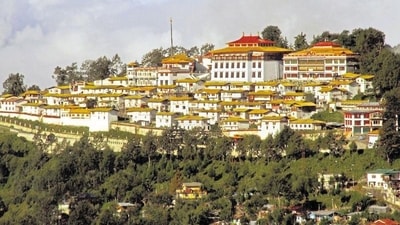 Tawang Monastery, Arunachal Pradesh: One of the largest and most important monasteries in India. It is known for its towering golden statue of Lord Buddha, ancient scriptures, and stunning views of the surrounding mountains. (Rahul Karmakar/HT Photo)