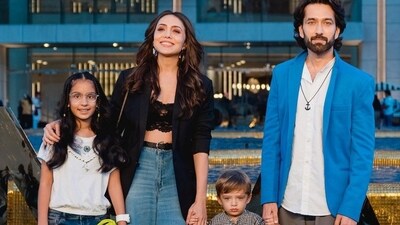 Actor Nakuul Mehta was spotted arriving at the event with singer-wife Jankee Parekh and their son Sufi. They were also joined by Sufi's cousin. Actor Nakuul Mehta was spotted arriving at the event with singer-wife Jankee Parekh and their son Sufi. They were also joined by Sufi's cousin. 