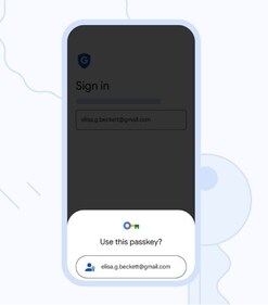 Google's Passkeys feature (Image courtesy: Google) Google's Passkeys feature (Image courtesy: Google)