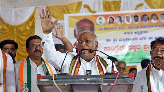 Mallikarjun Kharge’s appeal of being the “son of the soil” to win in Karnataka, where Congress is fighting a keen contest against BJP (Karnataka Congress twitter)