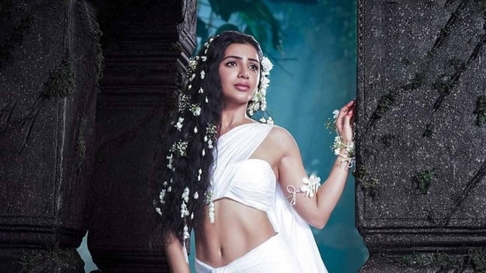 Samantha Ruth Prabhu in a still from Shaakuntalam.