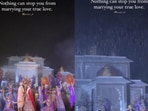 Couple gets married while it rained. Couple gets married while it rained.