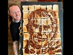 King Charles portrait using made using Marmite to celebrate his coronation. King Charles portrait using made using Marmite to celebrate his coronation.