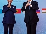 External Affairs Minister S. Jaishankar and Foreign Minister of China Qin Gang at the Shanghai Cooperation Organisation (SCO) Council of Foreign Ministers meeting in Goa