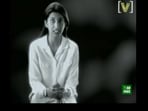 Smriti Irani in an old commercial for a menstrual hygiene ad. Smriti Irani in an old commercial for a menstrual hygiene ad.