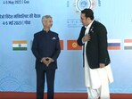 External affairs minister S Jaishankar with his Pakistani counterpart Bilawal Bhutto Zardari.