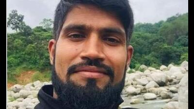 A pall of gloom descended on the Sulah area of Dheera subdivision in Himachal’s Kangra district on Friday after the news of Naik Arvind Kumar’s (in picture) death in the Rajouri ambush reached his home town. (Sourced) A pall of gloom descended on the Sulah area of Dheera subdivision in Himachal’s Kangra district on Friday after the news of Naik Arvind Kumar’s (in picture) death in the Rajouri ambush reached his home town. (Sourced)