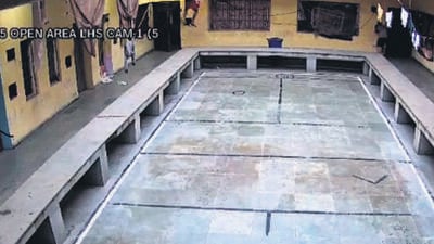 A videograb of ward number 5 of Tihar jail number 8 and 9 on Tuesday. (Sourced) A videograb of ward number 5 of Tihar jail number 8 and 9 on Tuesday. (Sourced)