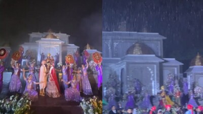 Couple gets married while it rained. (Instagram/@anchor_jk) Couple gets married while it rained. (Instagram/@anchor_jk)