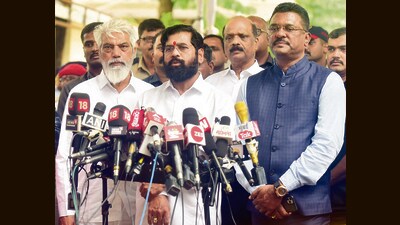 In the past too, BJP MLAs had complained to deputy CM Devendra Fadnavis about CM EknathShinde’s alleged favouritism. Immediately after the government was formed, the MLAs had taken up the issue of Shinde using his discretionary powers to release special funds from the rural and urban development departments only to the 40 rebel MLAs who helped him split the Shiv Sena. (Anshuman Poyrekar/HT PHOTO) In the past too, BJP MLAs had complained to deputy CM Devendra Fadnavis about CM EknathShinde’s alleged favouritism. Immediately after the government was formed, the MLAs had taken up the issue of Shinde using his discretionary powers to release special funds from the rural and urban development departments only to the 40 rebel MLAs who helped him split the Shiv Sena. (Anshuman Poyrekar/HT PHOTO)