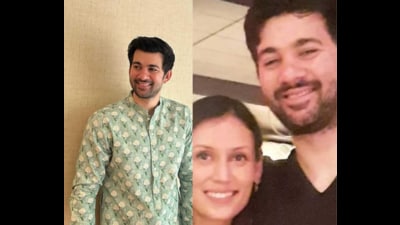 Karan Deol with his girlfriend