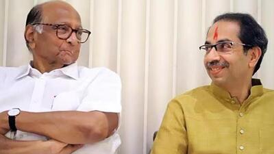 NCP patriarch and MP Sharad Pawar (left) and former Maharashtra CM and Shiv Sena chief Uddhav Thackeray (right) (ANI Photo)