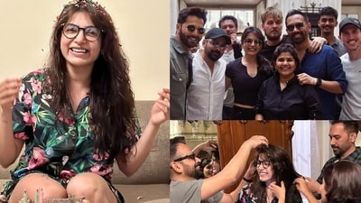 Samantha Ruth Prabhu brought in her 36th birthday on the sets of Citadel. Samantha Ruth Prabhu brought in her 36th birthday on the sets of Citadel.