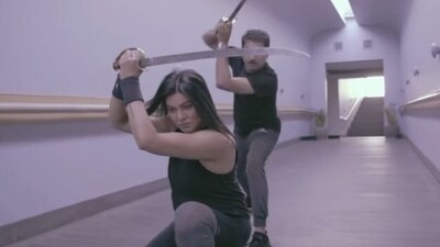Sushmita Sen practices Kalaripayattu for Aarya 3.