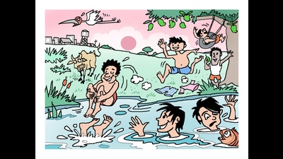 There was a time when the long summer break meant days of delicious nothingness. (HT illustration: Jayanto) There was a time when the long summer break meant days of delicious nothingness. (HT illustration: Jayanto)