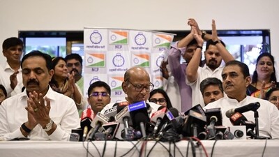 NCP chief Sharad Pawar addresses presser at the YB Chavan Centre in Mumbai. (HT Photo/Anshuman Poyrekar) NCP chief Sharad Pawar addresses presser at the YB Chavan Centre in Mumbai. (HT Photo/Anshuman Poyrekar)