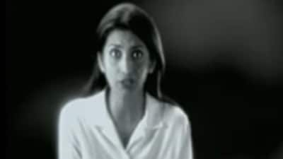 Smriti Irani in a still from the Whispers ad. Smriti Irani in a still from the Whispers ad.