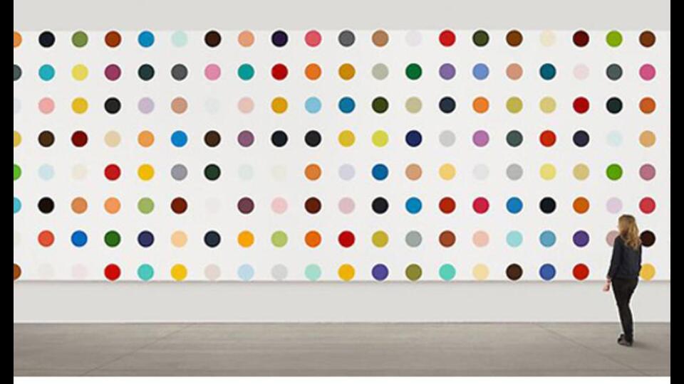 Damien Hirst’s spot paintings may seem simplistic. But consider for a moment why an artist would do it, and how it differs from Yayoyi Kusama’s work, which also features dots.