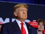 Former U.S. President and Republican presidential candidate Donald Trump attends a campaign event in Manchester, New Hampshire,