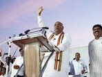 Congress President Mallikarjun Kharge addresses during a public meeting ahead of Karnataka assembly elections Gurumitkal in Yadgir district. Congress President Mallikarjun Kharge addresses during a public meeting ahead of Karnataka assembly elections Gurumitkal in Yadgir district.