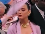 Katy Perry at King Charles III's coronation ceremony. 