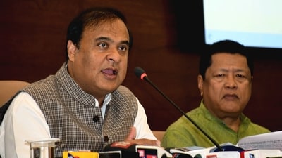 Assam CM Himanta Biswa Sarma campaigned in Karnataka on Friday. (Pitamber Newar) Assam CM Himanta Biswa Sarma campaigned in Karnataka on Friday. (Pitamber Newar)