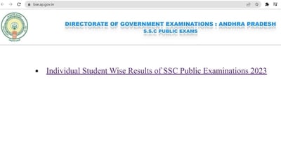 AP SSC results available on the official site of BSE AP at results.bse.ap.gov.in.