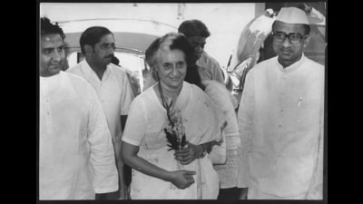 Former Prime Minister Indira Gandhi sent veteran Congress politician from Bihar, Bhisma Narain Singh, to placate Charan Singh, who was then the home minister in the Janata Dal government. Three days later, she was released from jail (HT ARCHIVE)