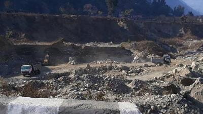 Illegal mining is so rampant that it causes extensive damage to public and private property. In 2022, the British-era Chakki railway bridge collapsed due to rampant mining upstream by the mafia. The highway bridge was also damaged in the floods. (HT File)