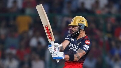 Royal Challengers Bangalore's Virat Kohli plays a shot during the Indian Premier League cricket match between Delhi Capitals and Royal Challengers Bangalore in New Delhi. (AP) Royal Challengers Bangalore's Virat Kohli plays a shot during the Indian Premier League cricket match between Delhi Capitals and Royal Challengers Bangalore in New Delhi. (AP)