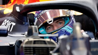 Miami International Autodrome, Miami, Florida, U.S. Red Bull's Max Verstappen in pits during practice (REUTERS)