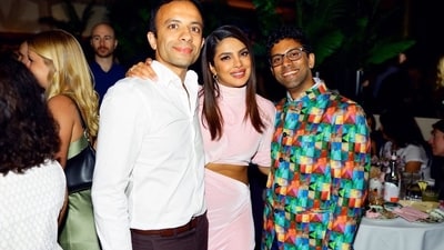 Priyanka Chopra celebrated her upcoming film Love Again with her friends. The film is about a role played by Priyanka who gives love another chance after the loss of her partner. 