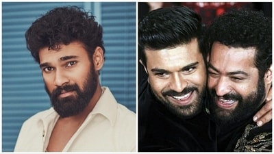 Sreenivas Bellamkonda spoke about RRR duo Ram Charan and Jr NTR in an interview. Sreenivas Bellamkonda spoke about RRR duo Ram Charan and Jr NTR in an interview.