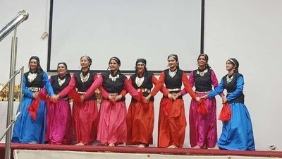 Students of Government College of Education, Chandigarh, performing a dance during the annual prize distribution ceremony. (HT Photo)
