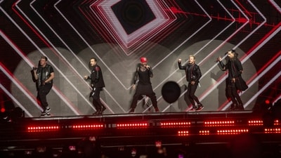 Backstreet Boys performed in front of 10000+ crowd in Gurugram on Friday (Raajeshh Kashyap/HT Photo) Backstreet Boys performed in front of 10000+ crowd in Gurugram on Friday (Raajeshh Kashyap/HT Photo)