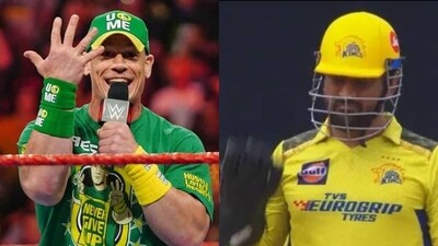 John Cena; MS Dhoni John Cena; MS Dhoni