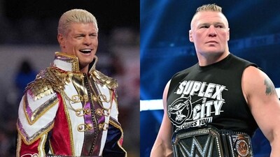 American Nightmare Cody Rhodes (left) vows to dethrone Brock Lesnar.