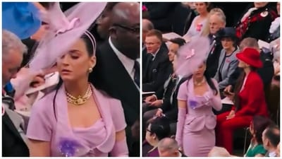 Katy Perry at King Charles III's coronation ceremony.