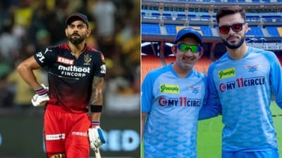 Virat Kohli; Gautam Gambhir with Naveen-ul-Haq Virat Kohli; Gautam Gambhir with Naveen-ul-Haq