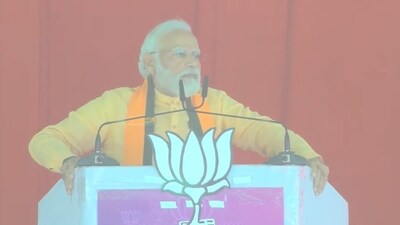 Prime Minister Narendra Modi address a rally in Karnataka's Badami. (Twitter/BJP) Prime Minister Narendra Modi address a rally in Karnataka's Badami. (Twitter/BJP)