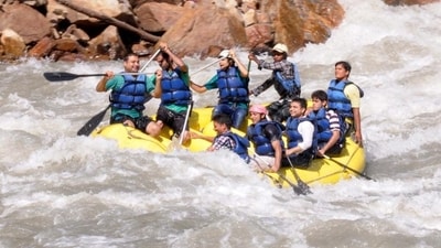 Rishikesh, Uttarakhand: The Ganges river is a popular spot for white-water rafting in Rishikesh, with rapids ranging from easy to challenging. It is a popular destination among adventure seekers. (File Photo.) Rishikesh, Uttarakhand: The Ganges river is a popular spot for white-water rafting in Rishikesh, with rapids ranging from easy to challenging. It is a popular destination among adventure seekers. (File Photo.)
