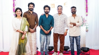 Kamal Haasan at the launch of SK21.
