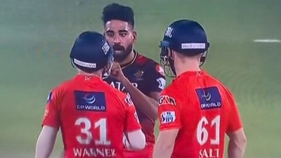 Siraj in altercation with Warner and Phil Salt (IPL)