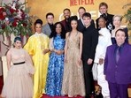 Shonda Rhimes and the cast of Queen Charlotte: A Bridgerton Story. (AFP) Shonda Rhimes and the cast of Queen Charlotte: A Bridgerton Story. (AFP)