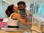 This photo of Sukesh Chandrashekhar and actor Jacqueline Fernandez went viral last year.