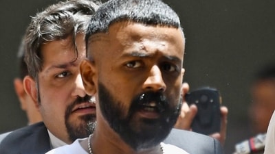 'Conman' Sukesh Chandrashekhar leaves Patiala House court after being produced in connection with a money laundering case. (ANI file photo) 'Conman' Sukesh Chandrashekhar leaves Patiala House court after being produced in connection with a money laundering case. (ANI file photo)