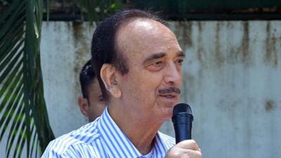 Democratic Progressive Azad Party chief Ghulam Nabi Azad during a programme, in Jammu on Sunday. (ANI) Democratic Progressive Azad Party chief Ghulam Nabi Azad during a programme, in Jammu on Sunday. (ANI)
