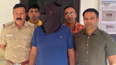 New Delhi man who helped Chinese kingpin of the Instant loan app racket escape in Chandigarh police’s custody. (HT Photo) New Delhi man who helped Chinese kingpin of the Instant loan app racket escape in Chandigarh police’s custody. (HT Photo)