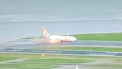 The GOL Airlines Flight 2040 caught fire before take-off in Brazil. (Mirror) The GOL Airlines Flight 2040 caught fire before take-off in Brazil. (Mirror)